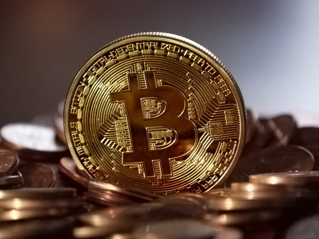 Photo of a physical Bitcoin